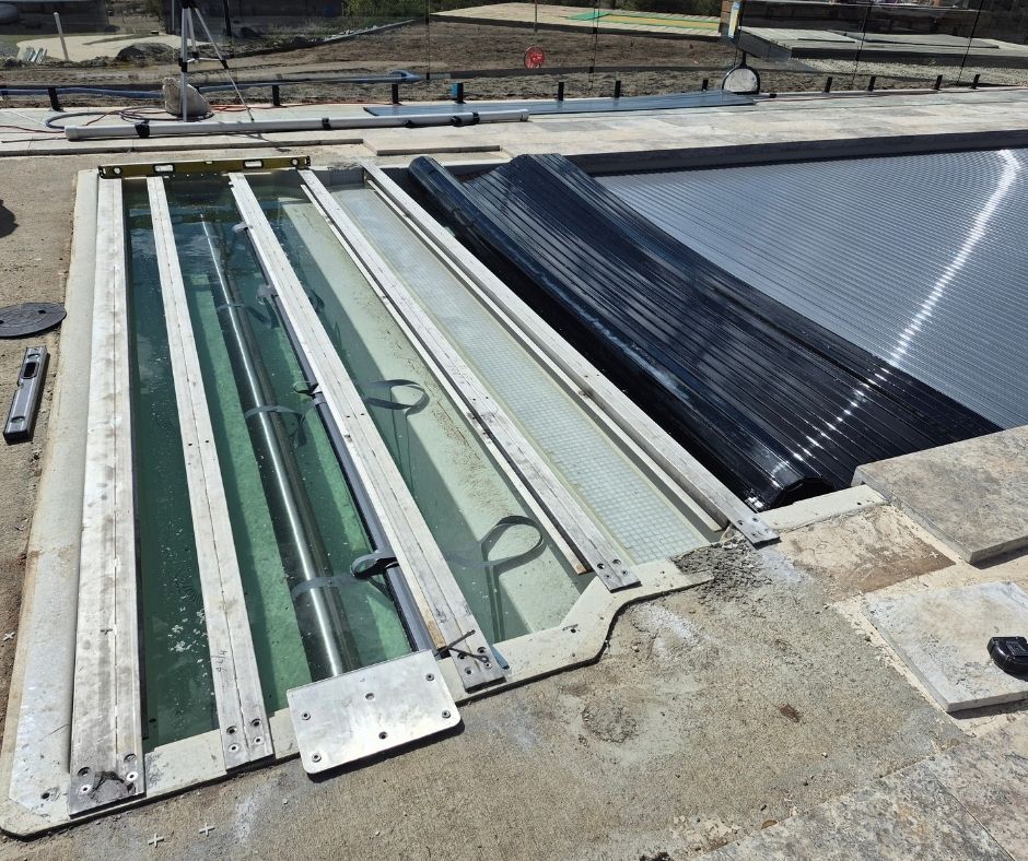 Slat covers being installed