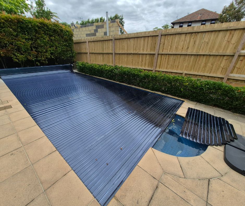 Hard Cover Install including cutout for seating area